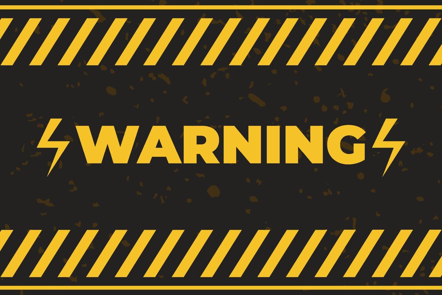 Warning sign with yellow and black color. Warning sign for police, accident, under construction, electrical, website. Vector danger sign. black and yellow warning ribbons.