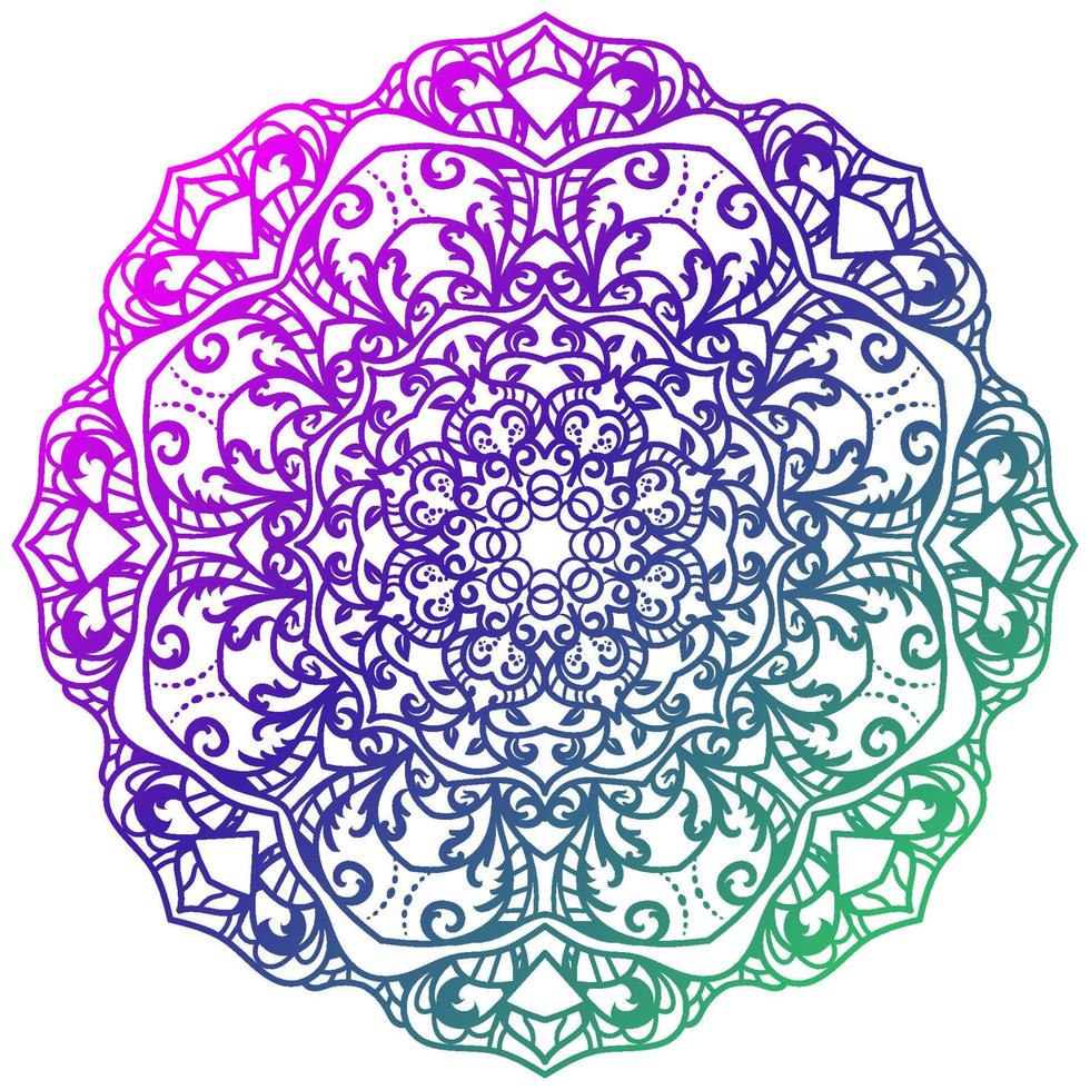 Mandala ornament or flower background design. vector
