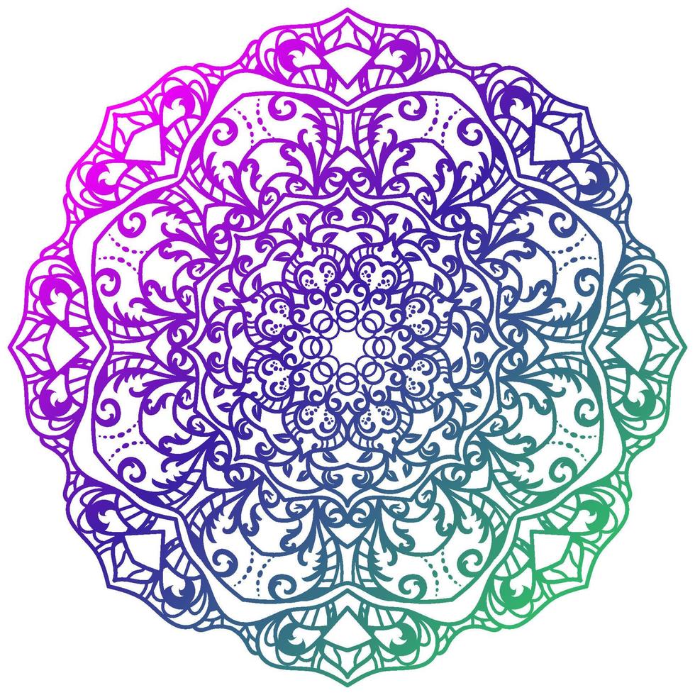 Mandala ornament or flower background design. vector