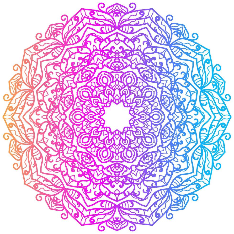 Mandala ornament or flower background design. vector