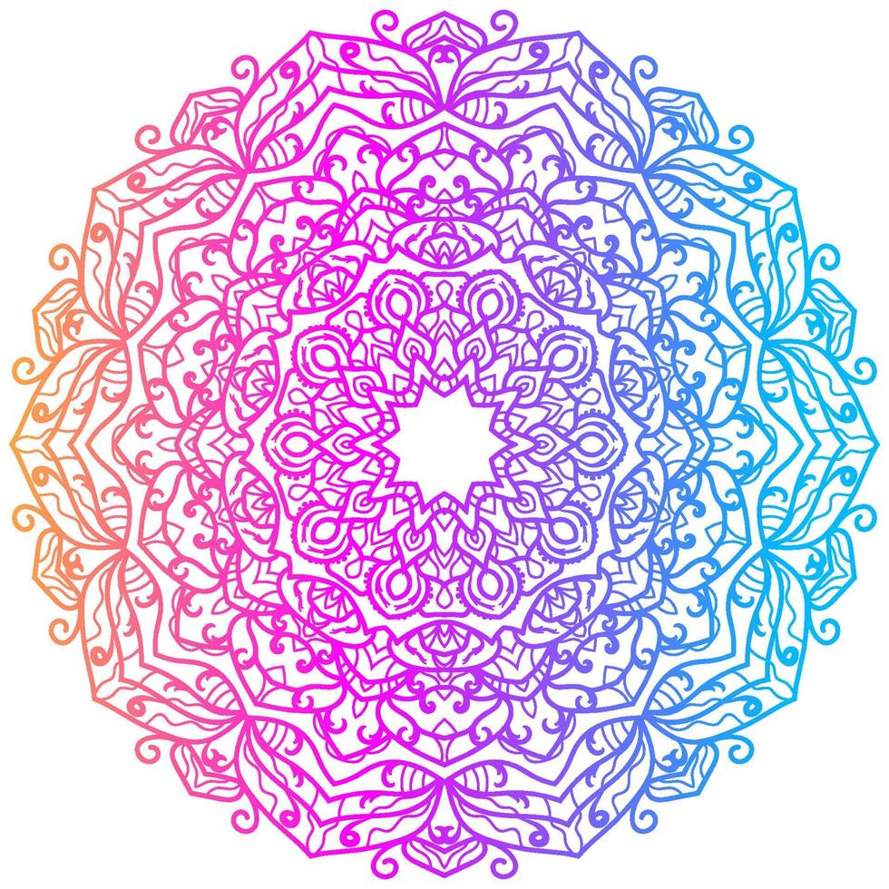 Mandala ornament or flower background design. vector