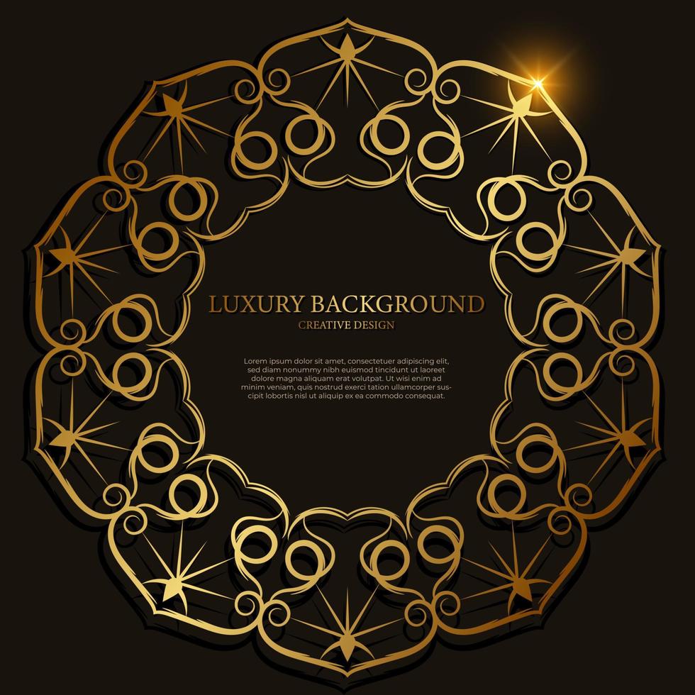 Mandala ornament or flower background design. vector