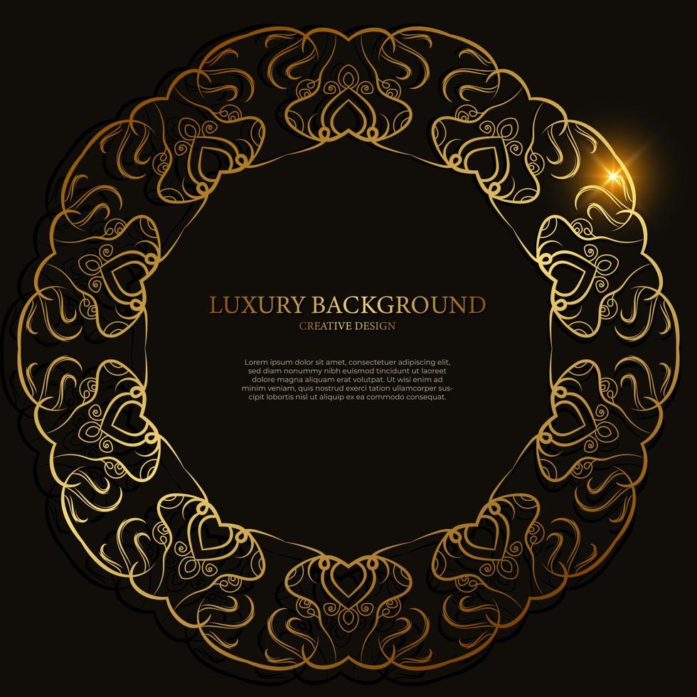 Mandala ornament or flower background design. vector