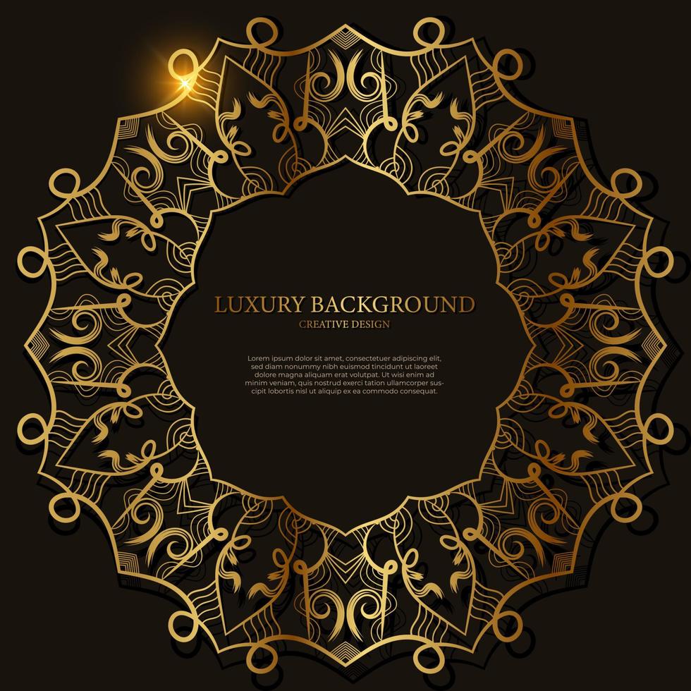 Mandala ornament or flower background design. vector