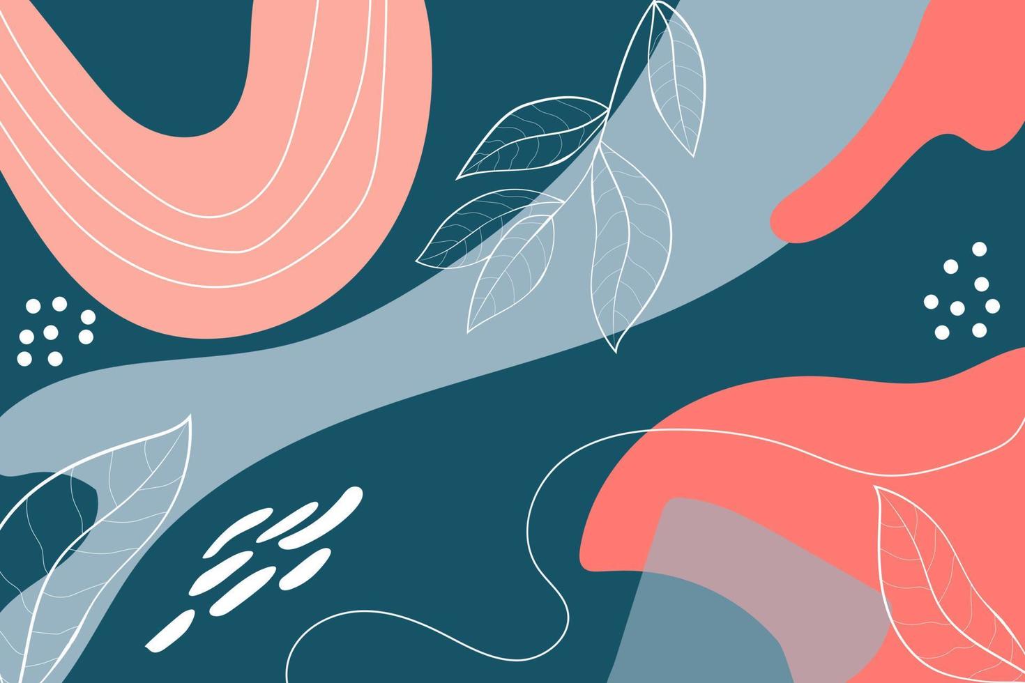 hand drawn backgrounds doodle trendy abstract floral banners creative