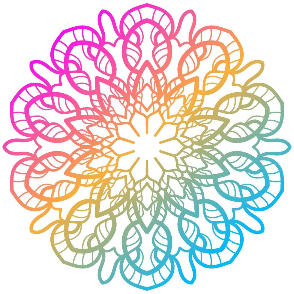 Mandala ornament or flower background design. vector