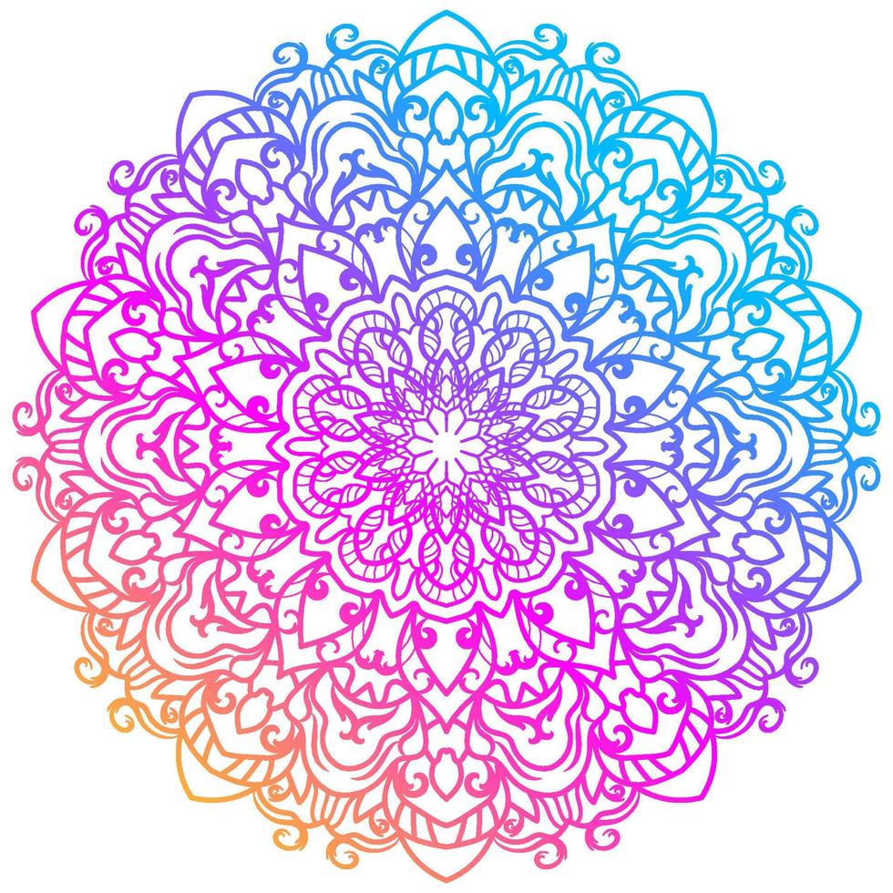 Mandala ornament or flower background design. vector