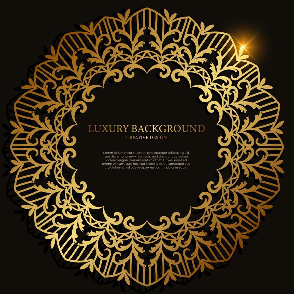 Mandala ornament or flower background design. vector