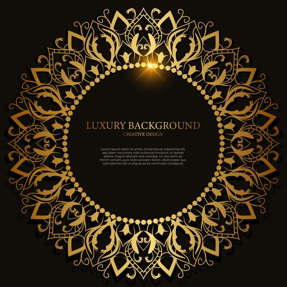 Mandala ornament or flower background design. vector