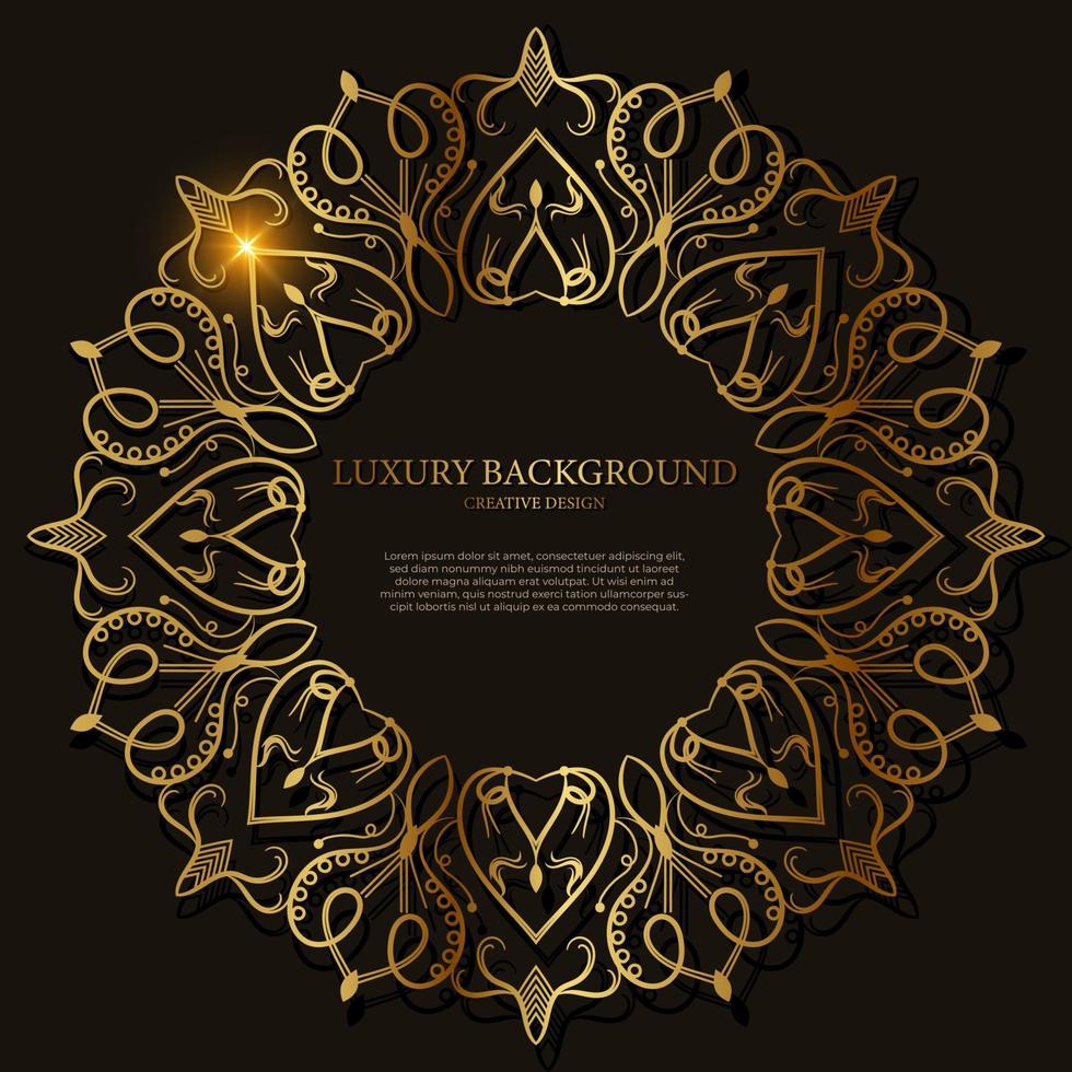 Mandala ornament or flower background design. vector