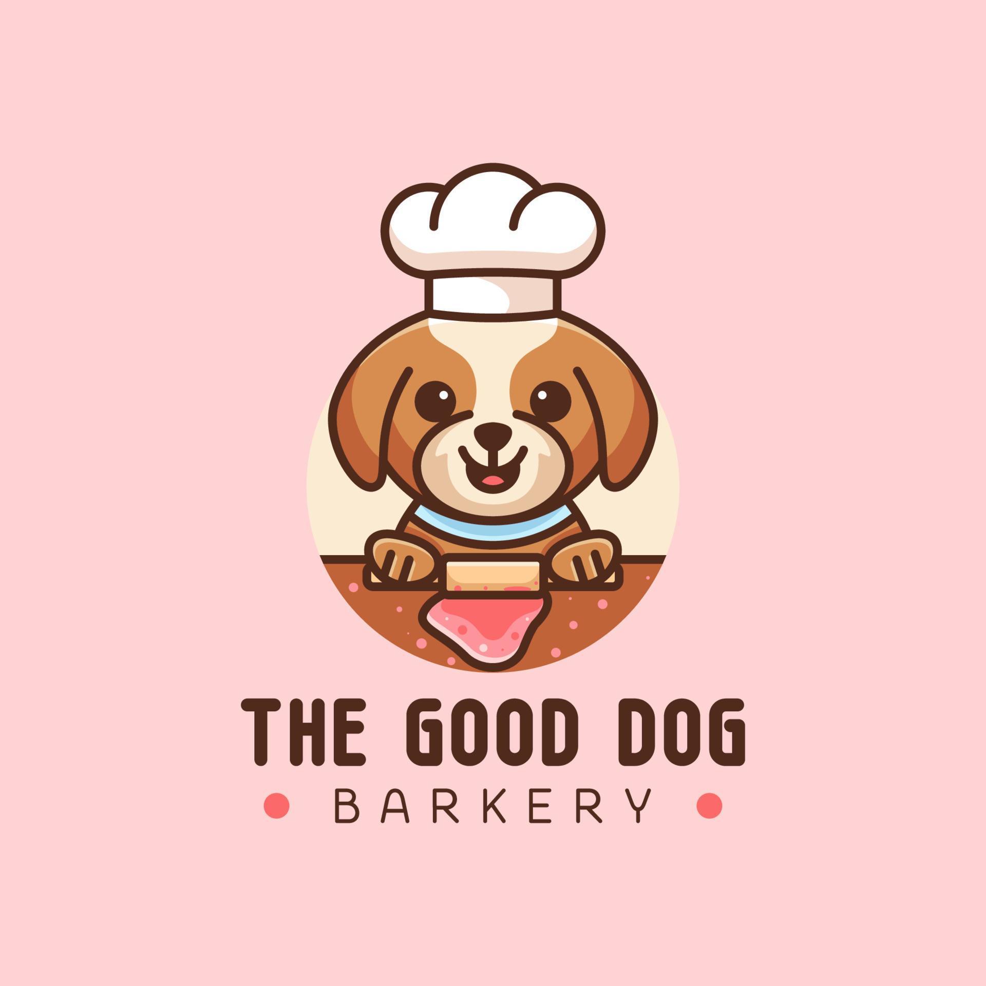 CUTE DOG BAKERY MASCOT 5265669 Vector Art at Vecteezy