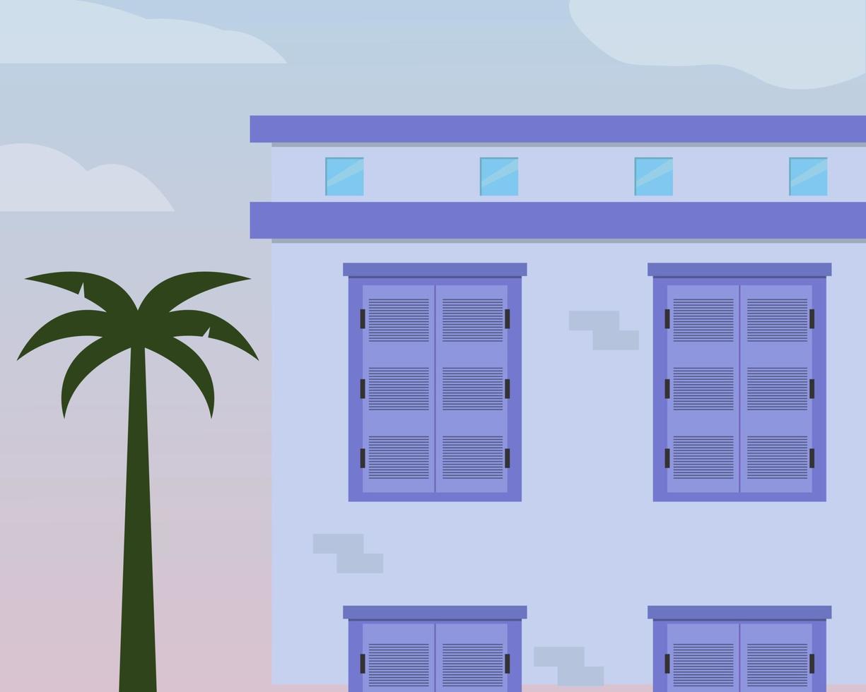 Illustration vector design of apartment building