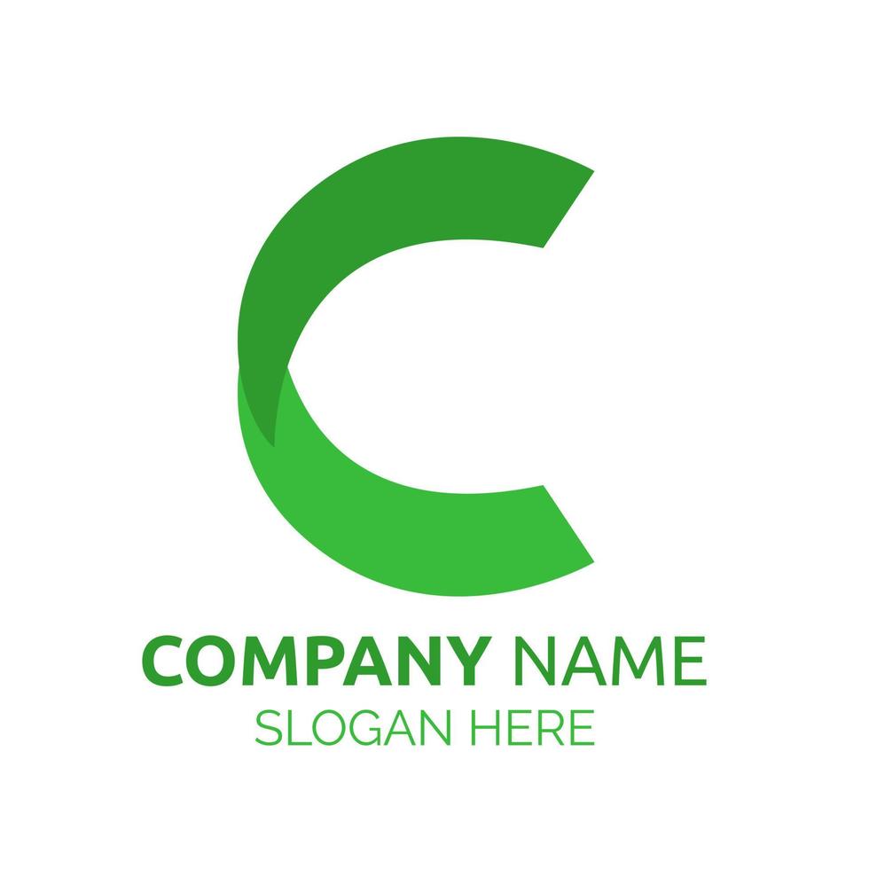 Illustration vector design of letter C logo template for business