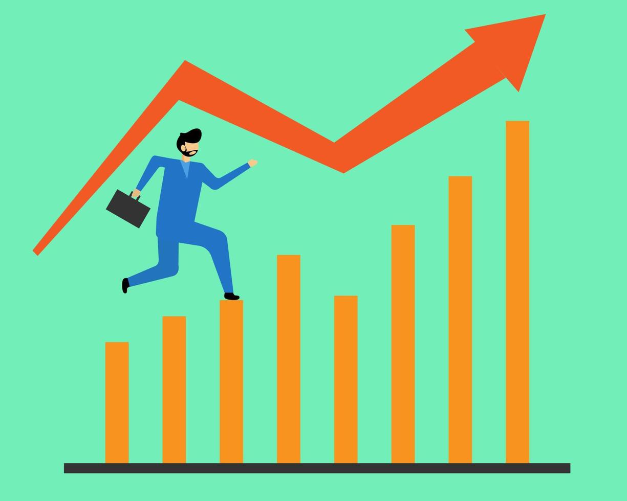 Illustration vector design of successful business