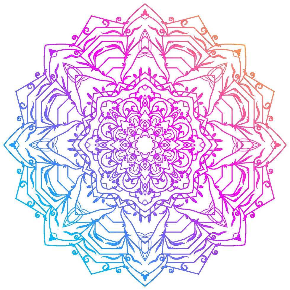 Mandala ornament or flower background design. vector