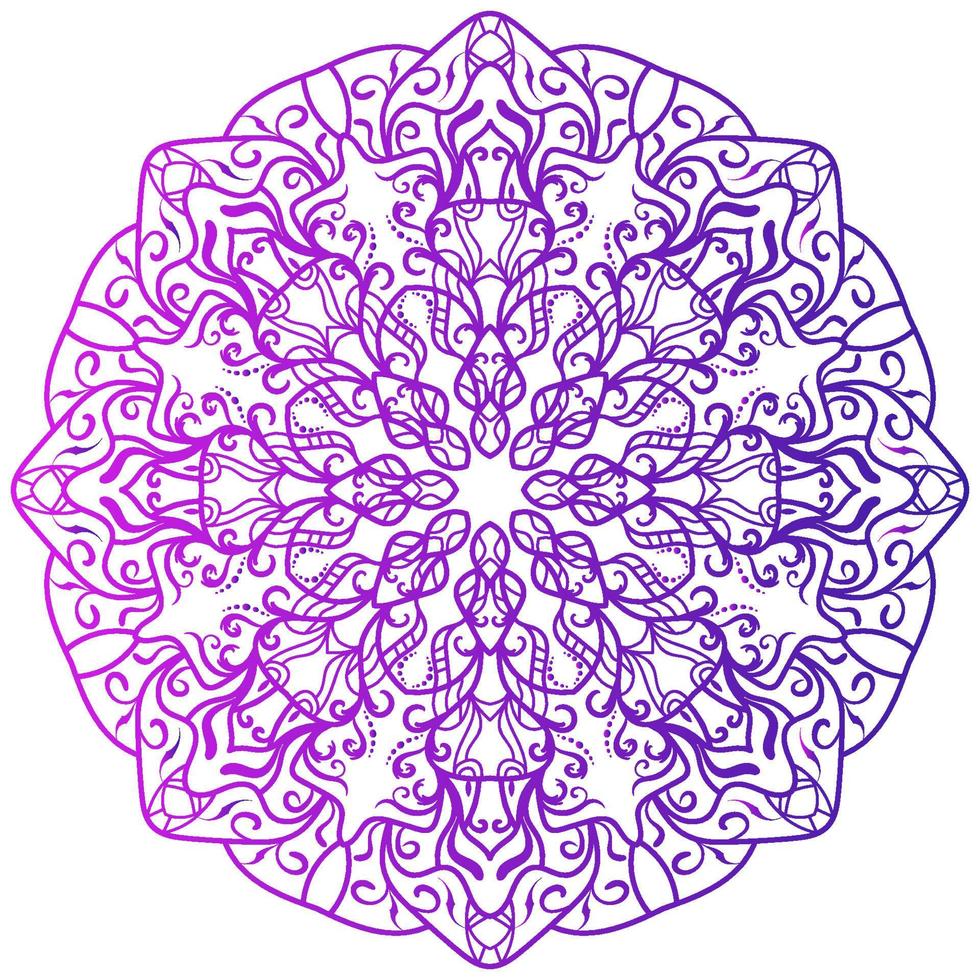 ornamento de mandala o diseño de fondo de flores. vector