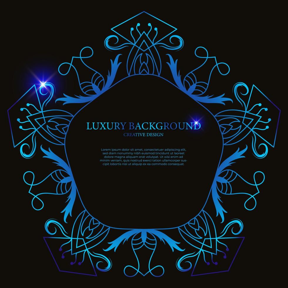 Mandala ornament or flower background design. vector