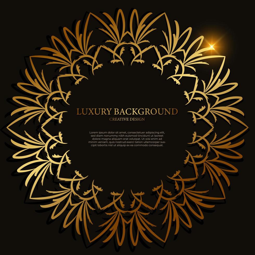 Mandala ornament or flower background design. vector