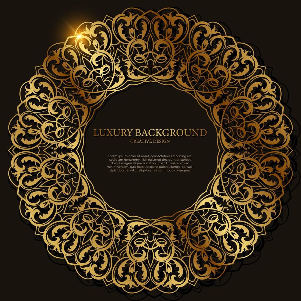 Mandala ornament or flower background design. vector