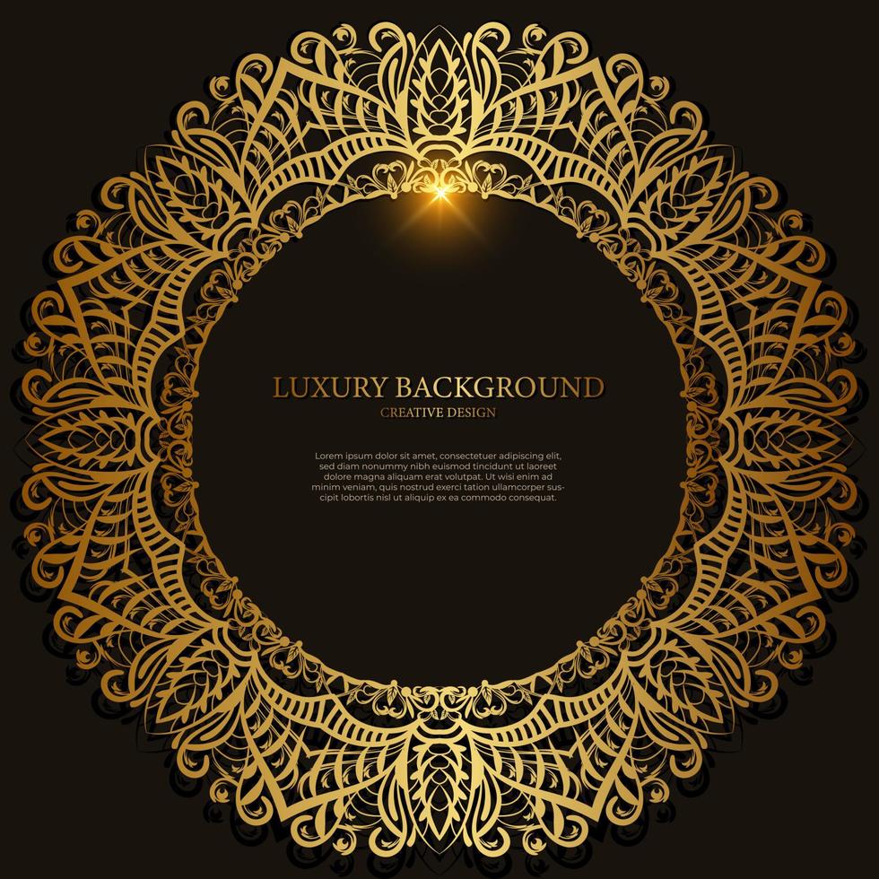 Mandala ornament or flower background design. vector