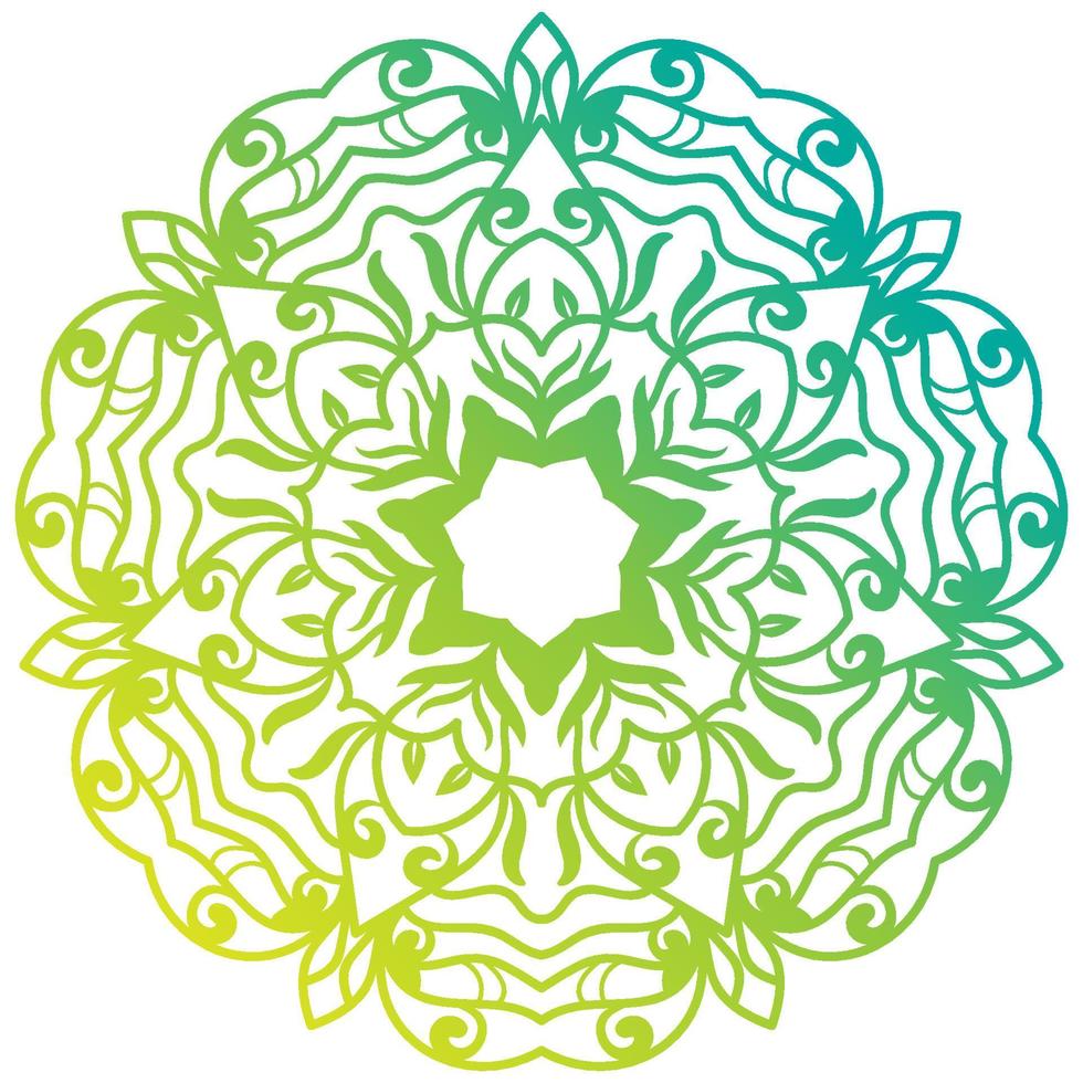 Mandala ornament or flower background design. vector