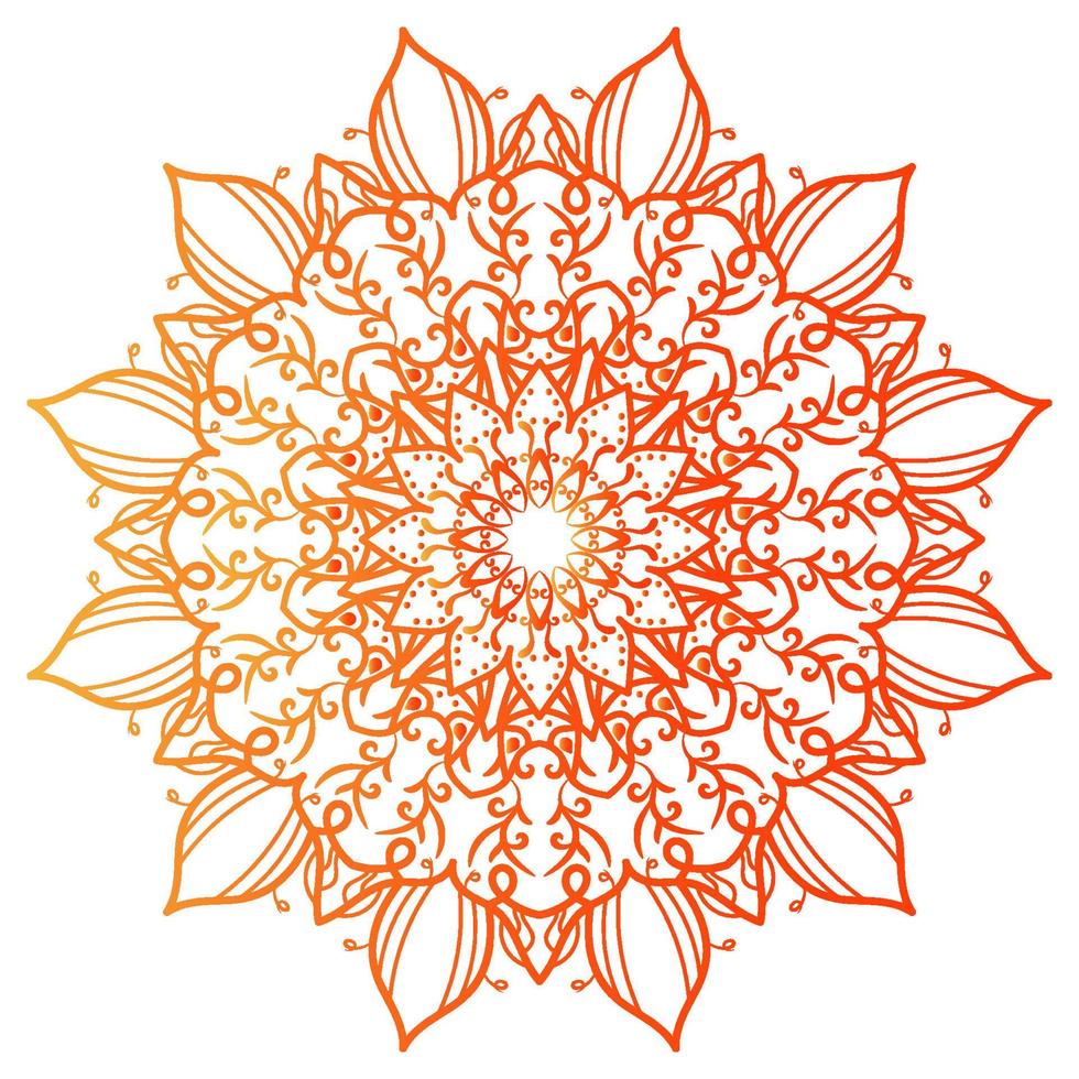 Mandala ornament or flower background design. vector