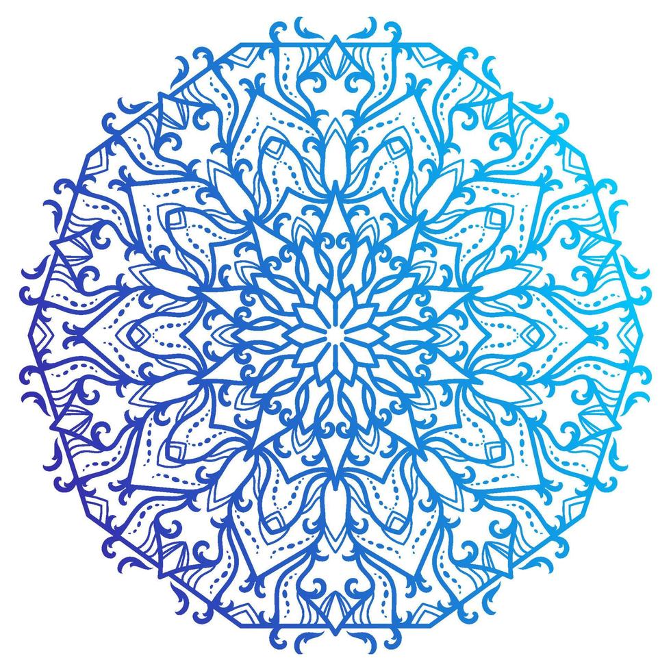 Mandala ornament or flower background design. vector