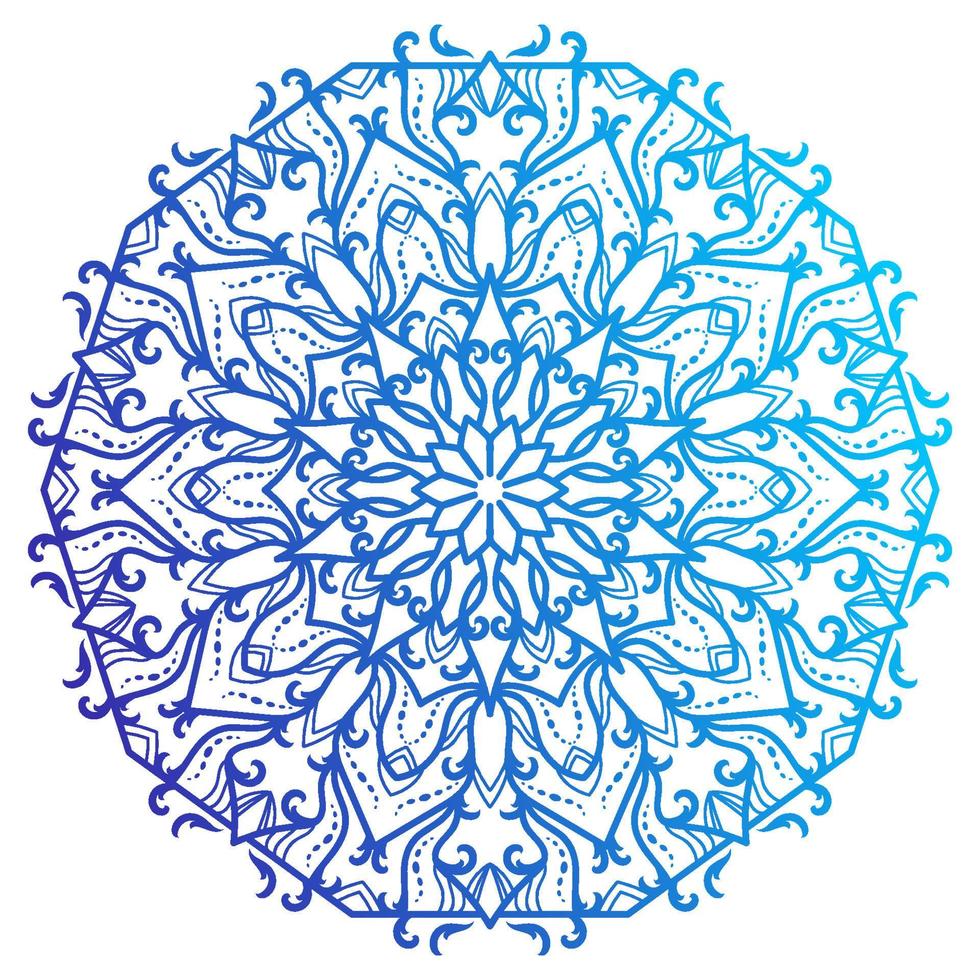 ornamento de mandala o diseño de fondo de flores. vector