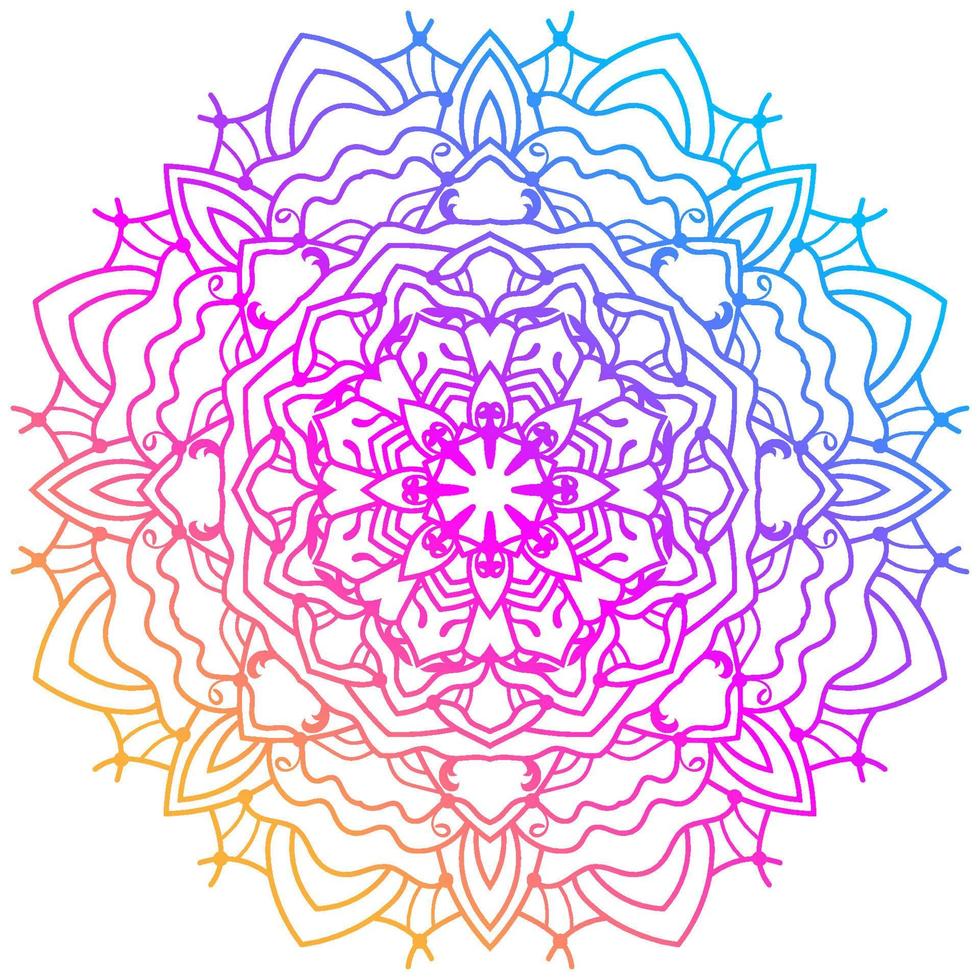 Mandala ornament or flower background design. vector
