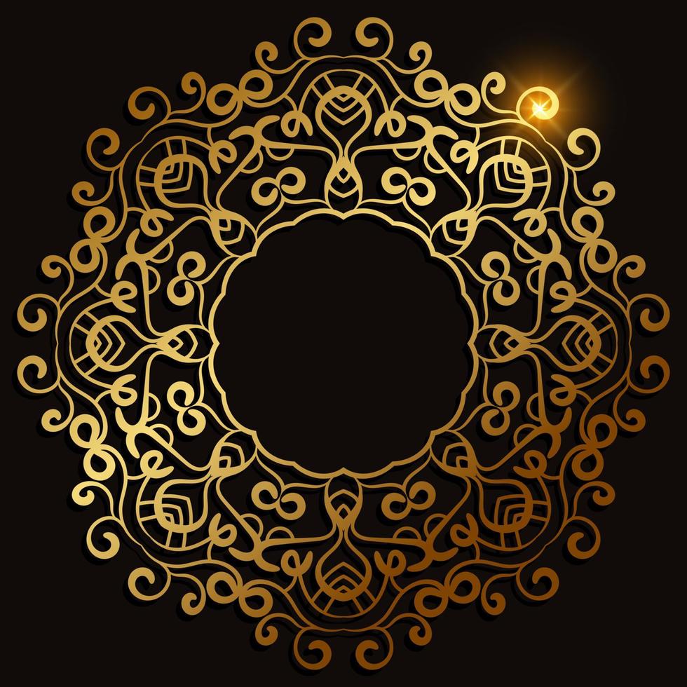Mandala ornament or flower background design. vector