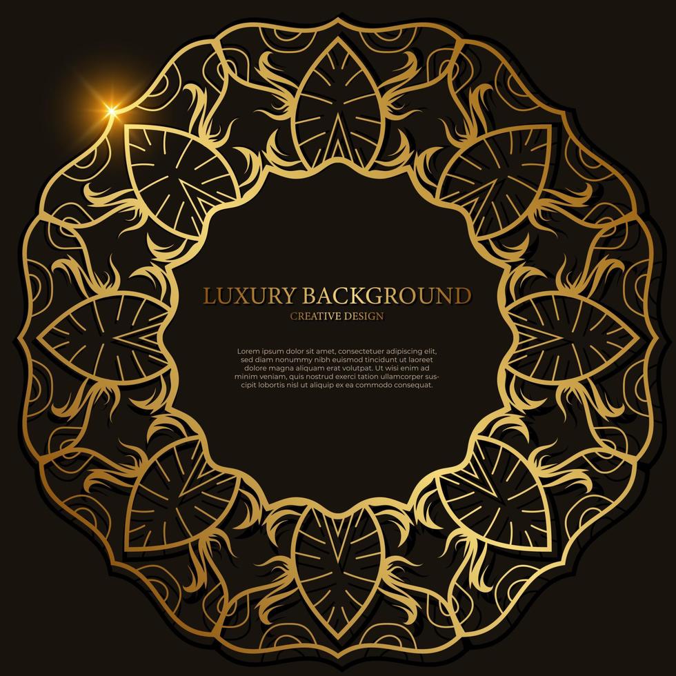 Mandala ornament or flower background design. vector