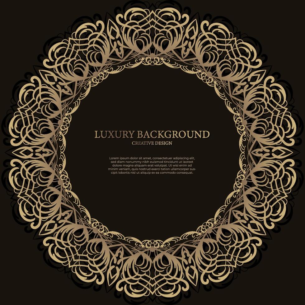 Mandala ornament or flower background design. vector