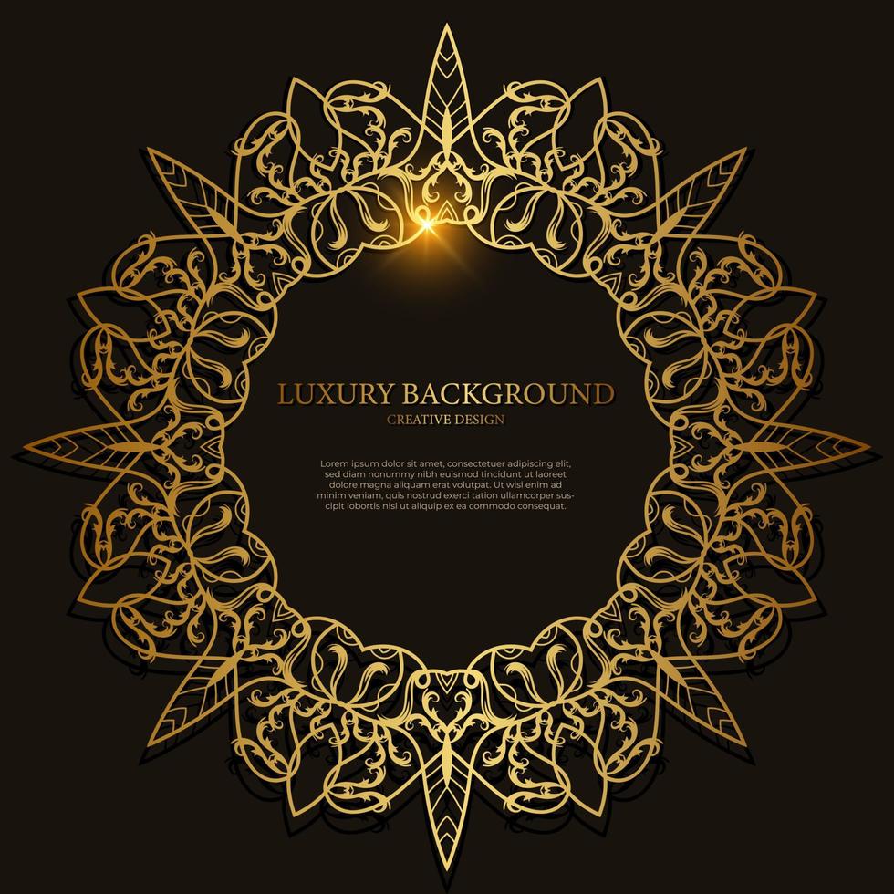 Mandala ornament or flower background design. vector