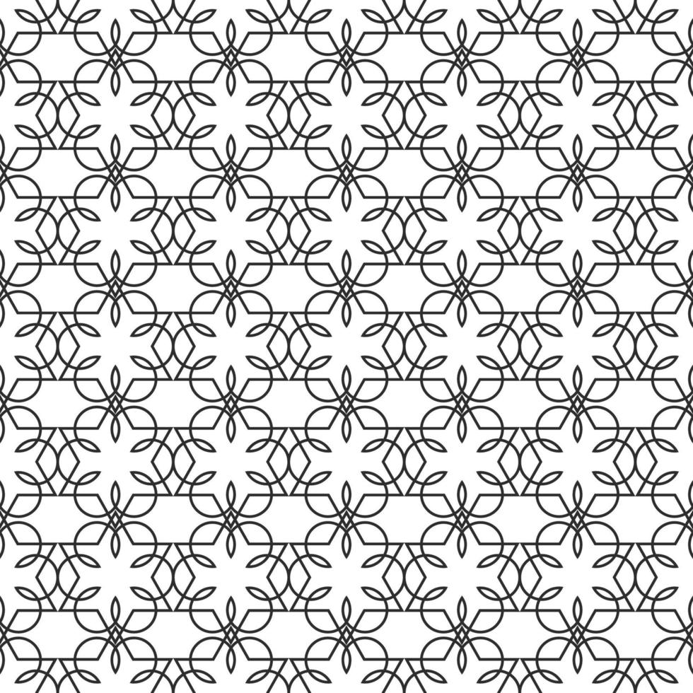 Black and white delicate seamless pattern vector