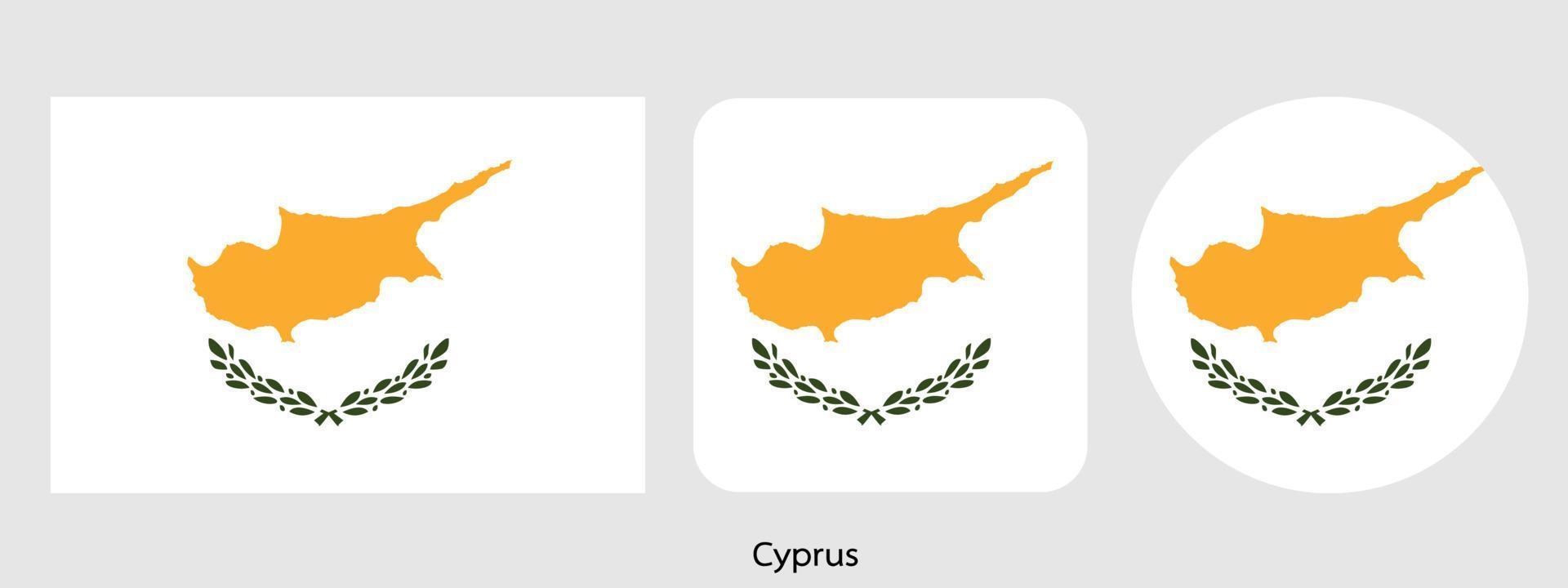 Cyprus flag, vector illustration
