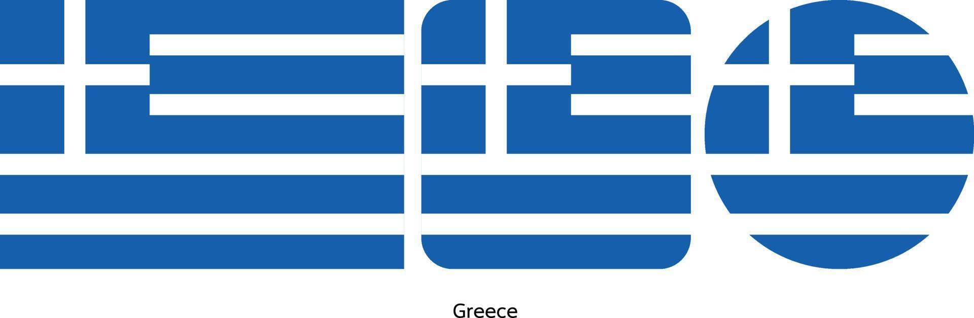 bandera de grecia, ilustración vectorial vector