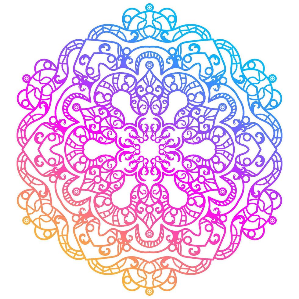 Mandala ornament or flower background design. vector