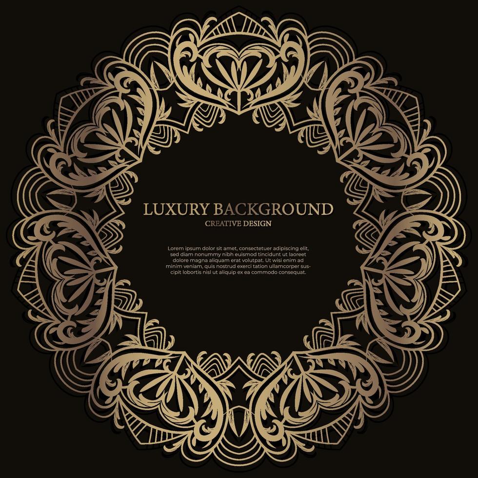 Mandala ornament or flower background design. vector