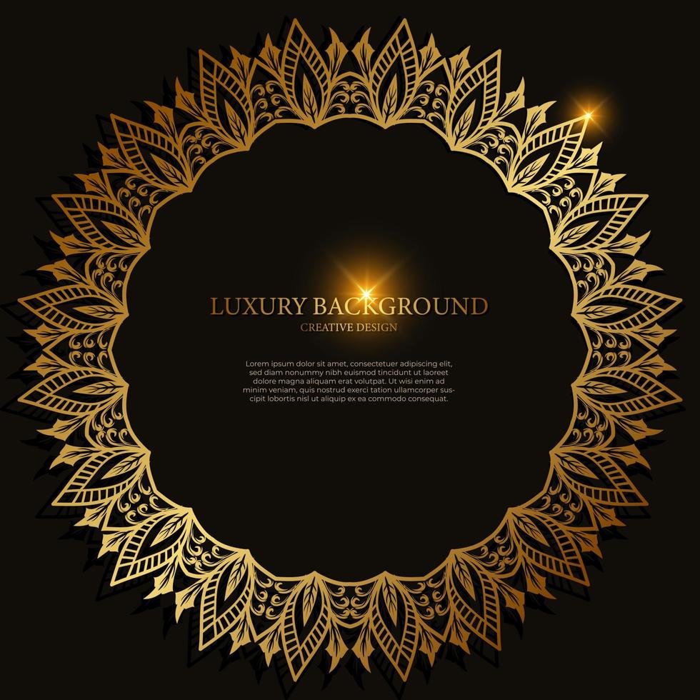 Mandala ornament or flower background design. vector