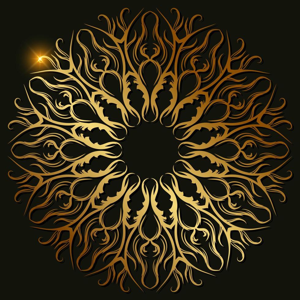 Mandala ornament or flower background design. vector