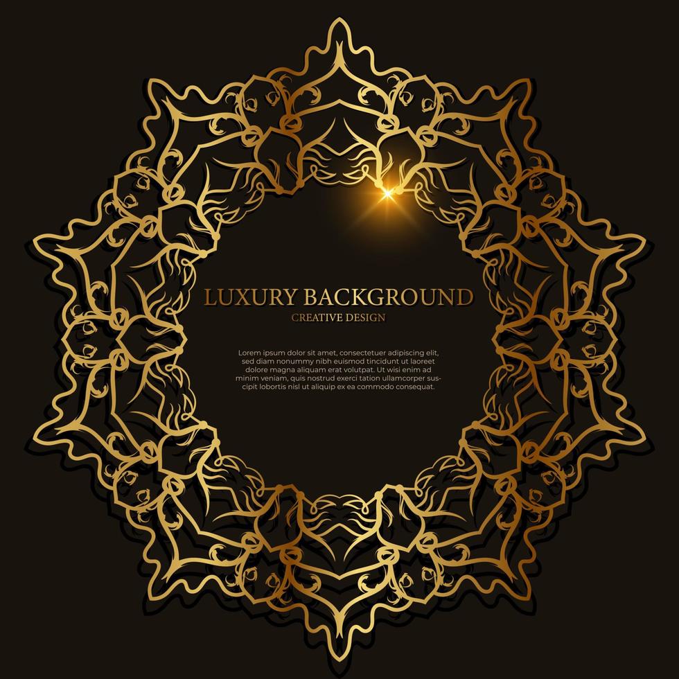 Mandala ornament or flower background design. vector