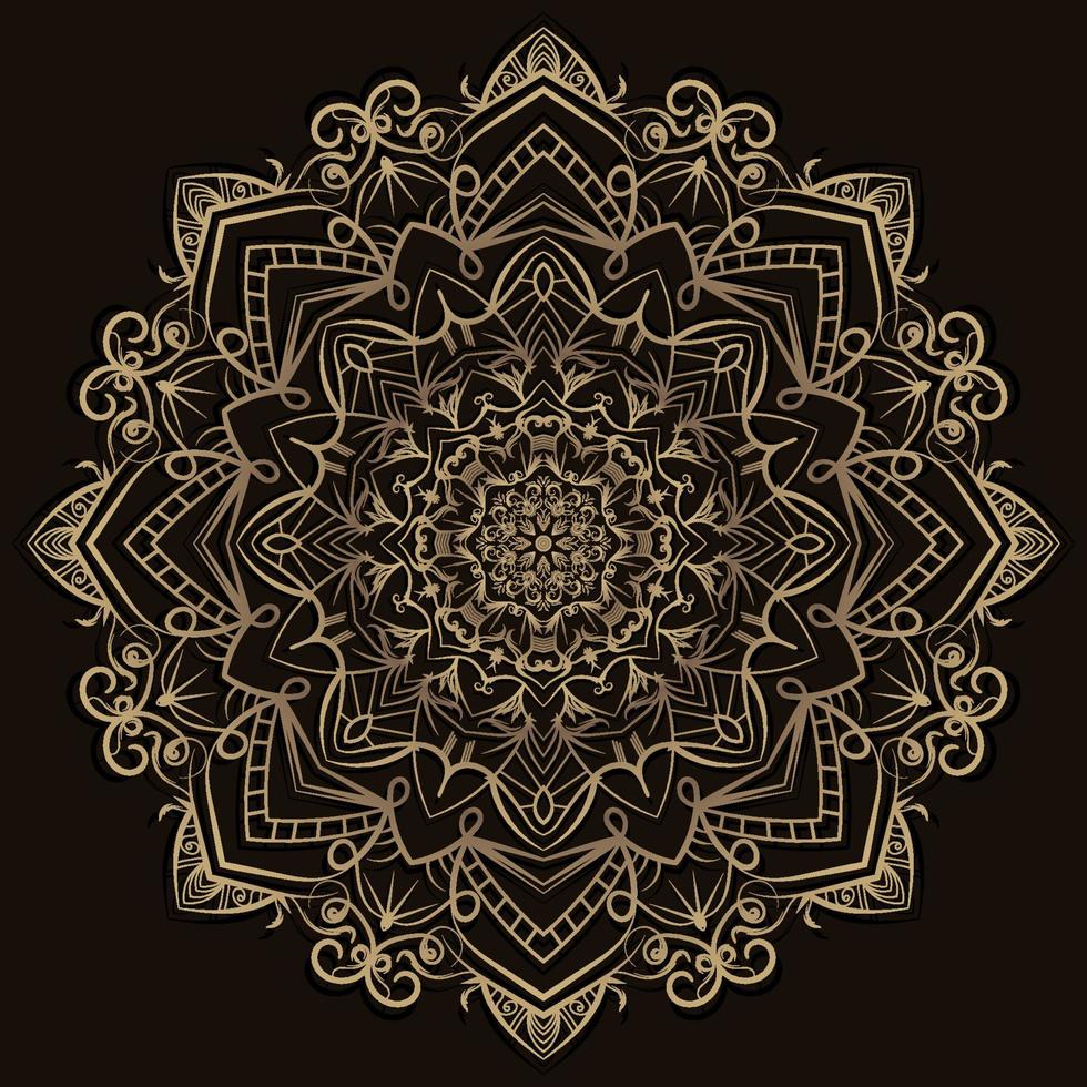 Mandala ornament or flower background design. vector
