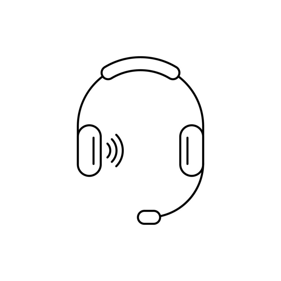 Modern headphone icon vector