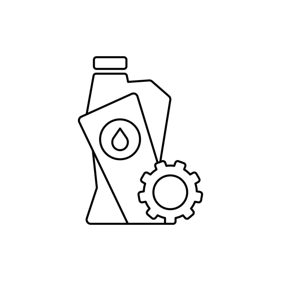 icono de aceite de motor de coche de automóvil vector