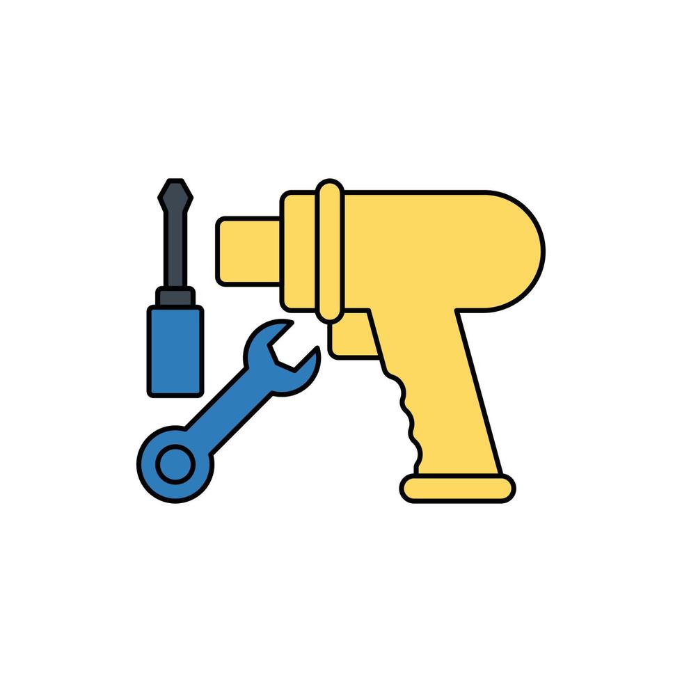 automobile car repair tools icon vector