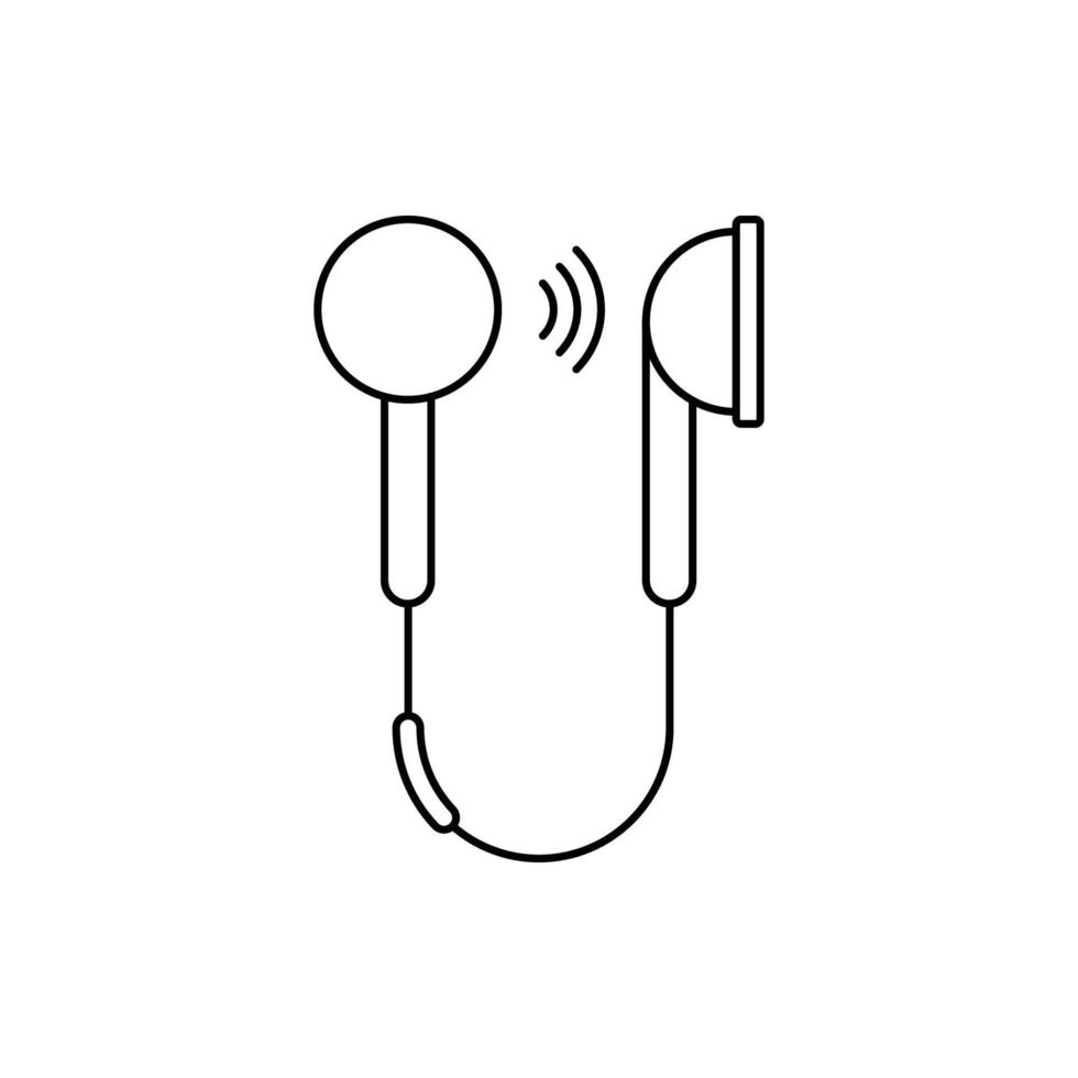 Modern headphone icon vector