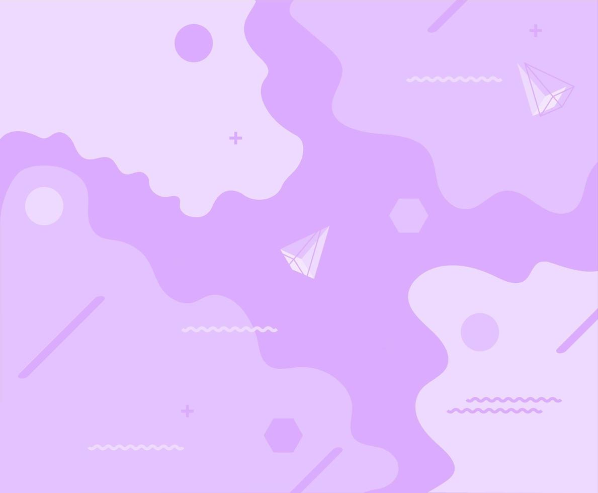 Abstract background with geometric shapes in  memphis style. vector