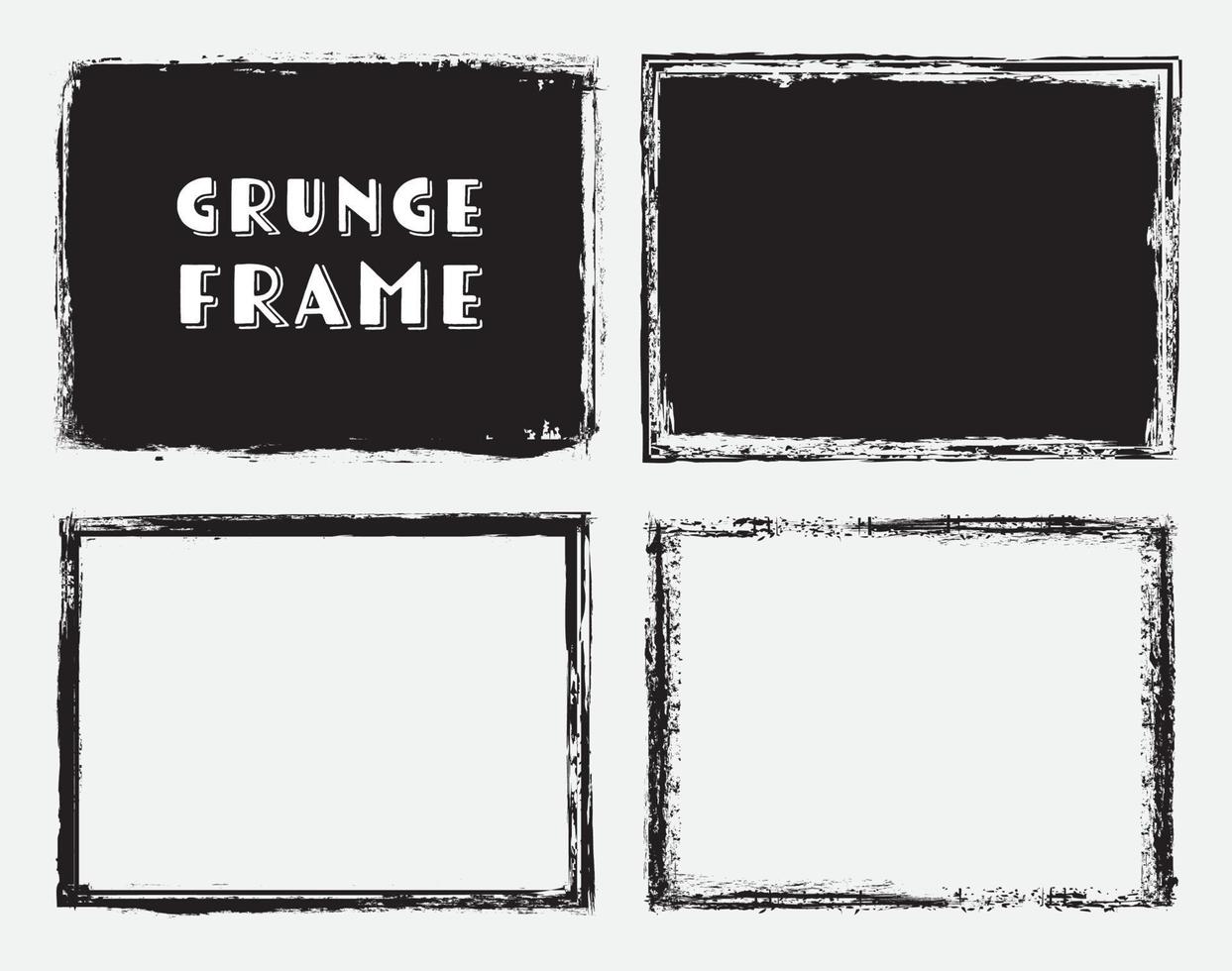 Vector grunge frames.