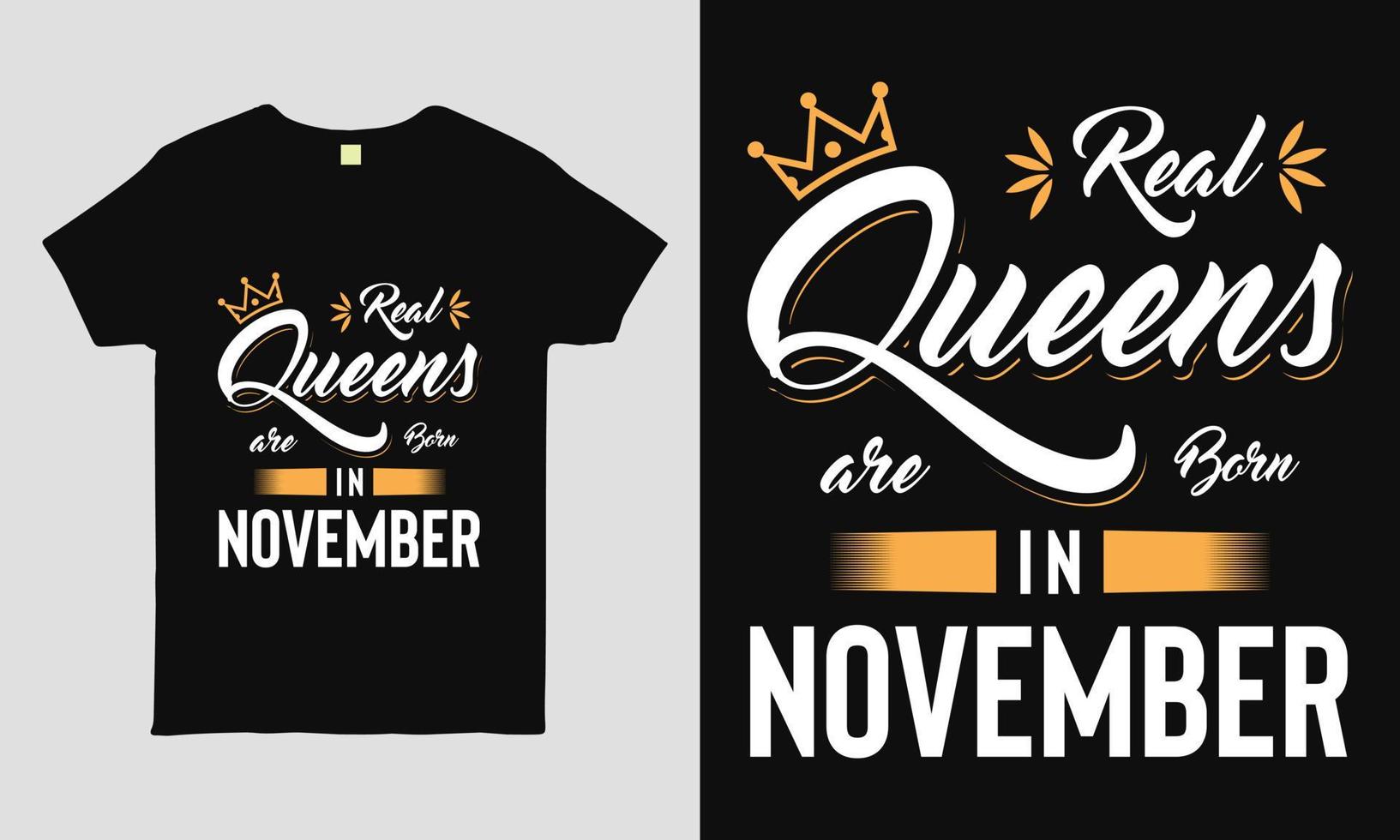 Real Queen are born in OCTOBER vector