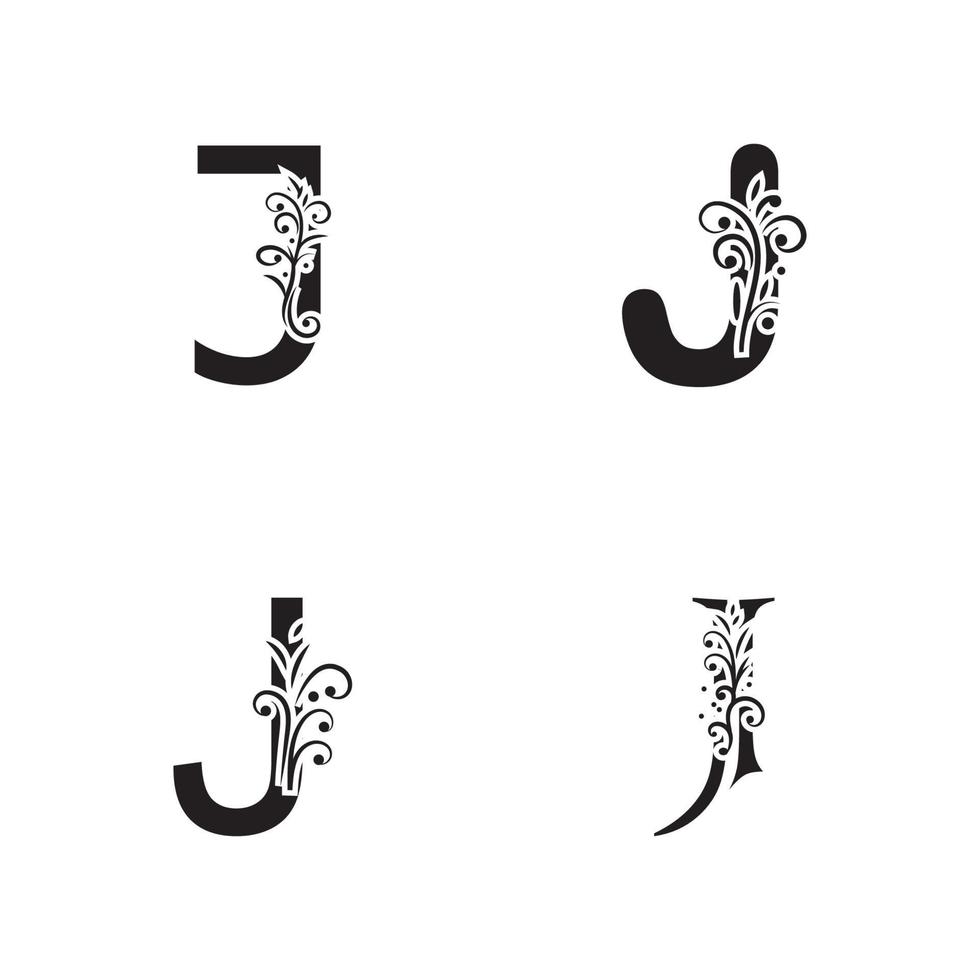 diseño de icono de vector de plantilla de logotipo de letra j